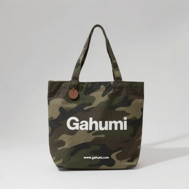 Gahumi Camouflage canvas tote bag