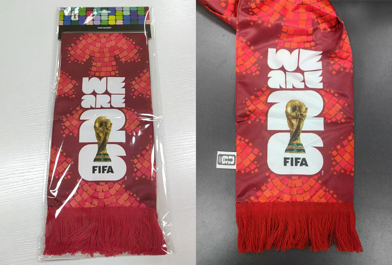 FIFA Customized Fan Scarves OEM Service Case