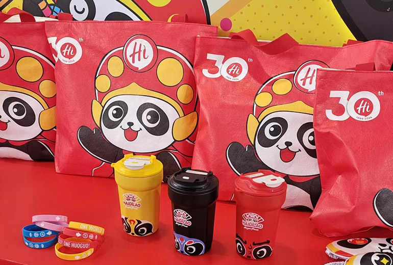 Haidilao customized 38,000 Dupont Paper Bags for 30th Anniversary