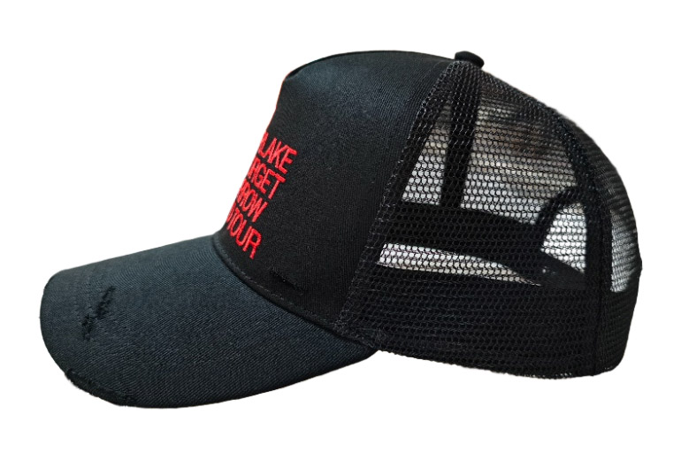 Justin Timberlake The Forget Tomorrow: 8,000 Custom Distressed Hats Delivered 2 Days Early in 13 Days