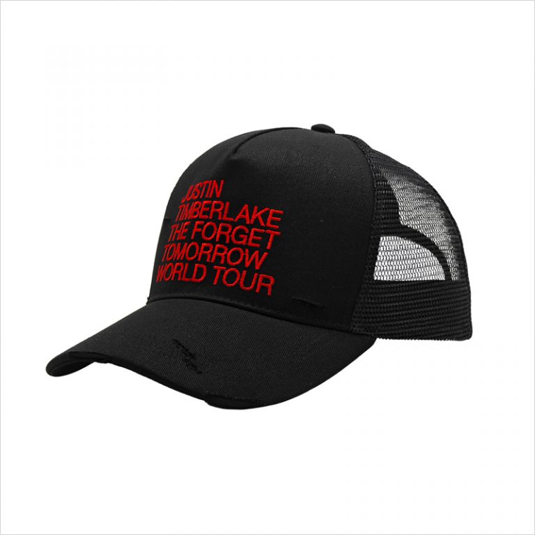 Justin Timberlake The Forget Tomorrow: 8,000 Custom Distressed Hats Delivered 2 Days Early in 13 Days