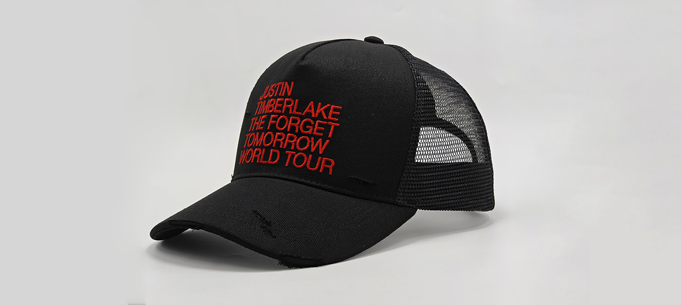 Justin Timberlake The Forget Tomorrow: 8,000 Custom Distressed Hats Delivered 2 Days Early in 13 Days