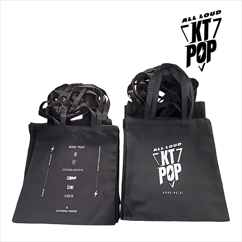 KT POP Girl Group 15,000 canvas bags for concert merchandise