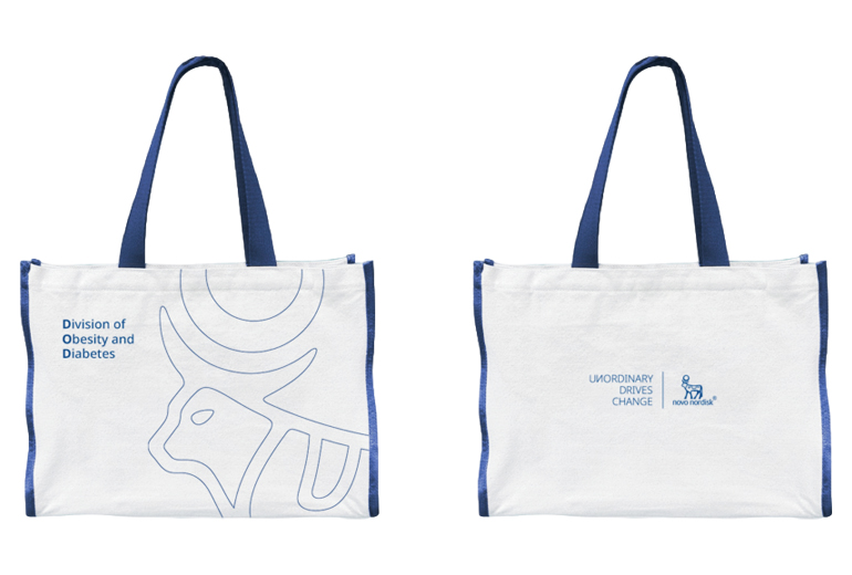 Novo Nordisk 2,600 Custom Canvas Bags, Delivered On Time in 12 Days
