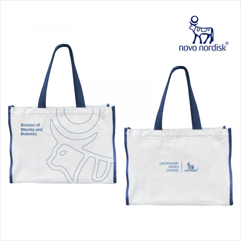 Novo Nordisk 2,600 Custom Canvas Bags, Delivered On Time in 12 Days