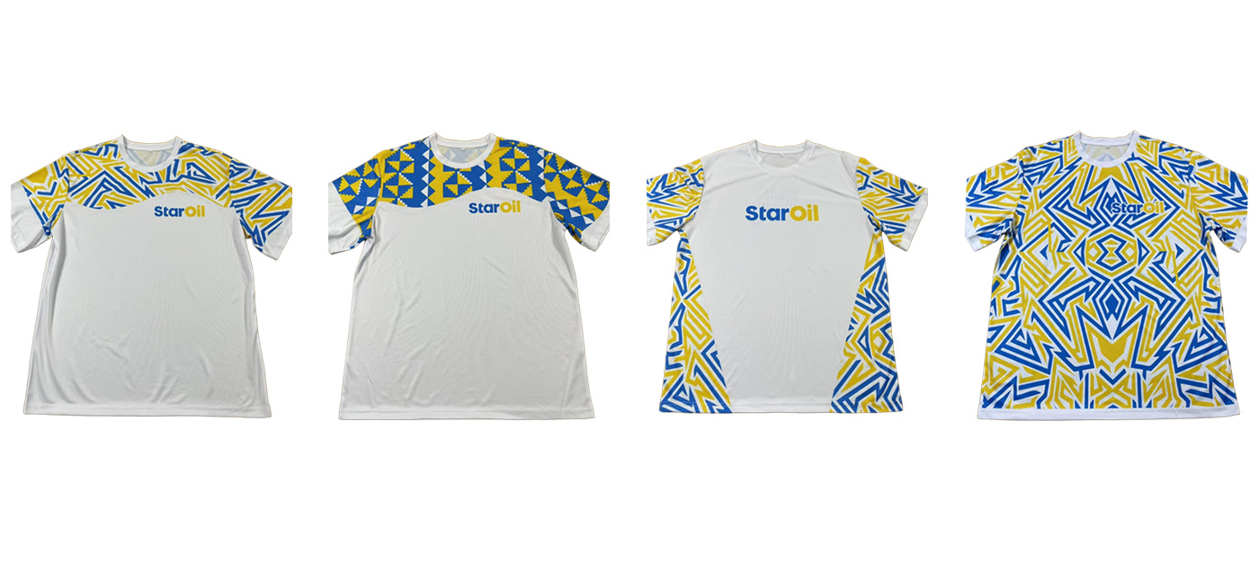 StarOil Sublimation T-Shirt Sample Making: 12 Styles Delivered in Advance