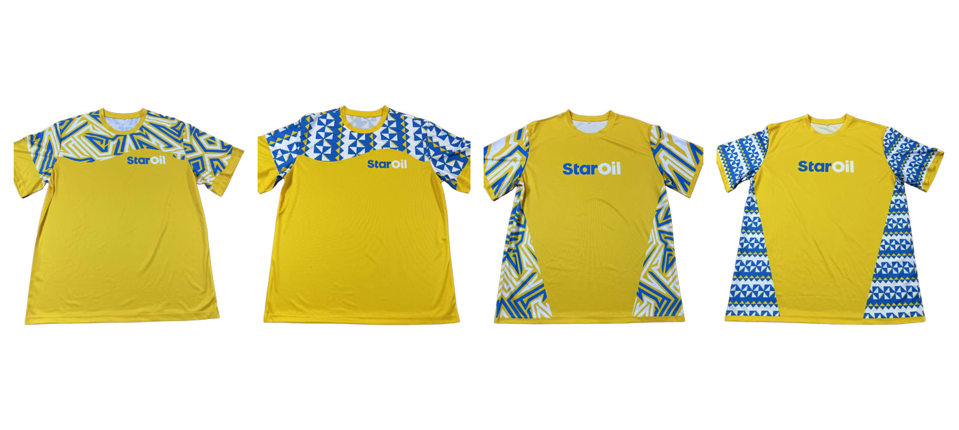 StarOil Sublimation T-Shirt Sample Making: 12 Styles Delivered in Advance