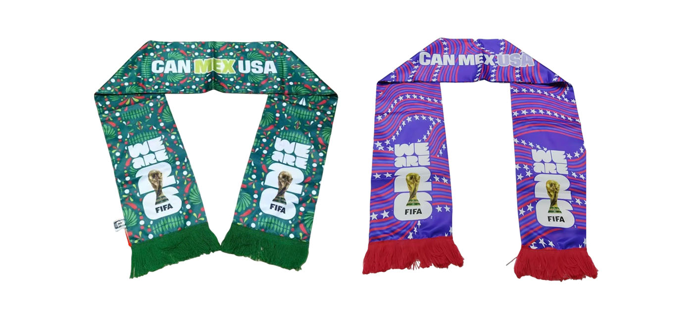 FIFA Customized Fan Scarves OEM Service Case