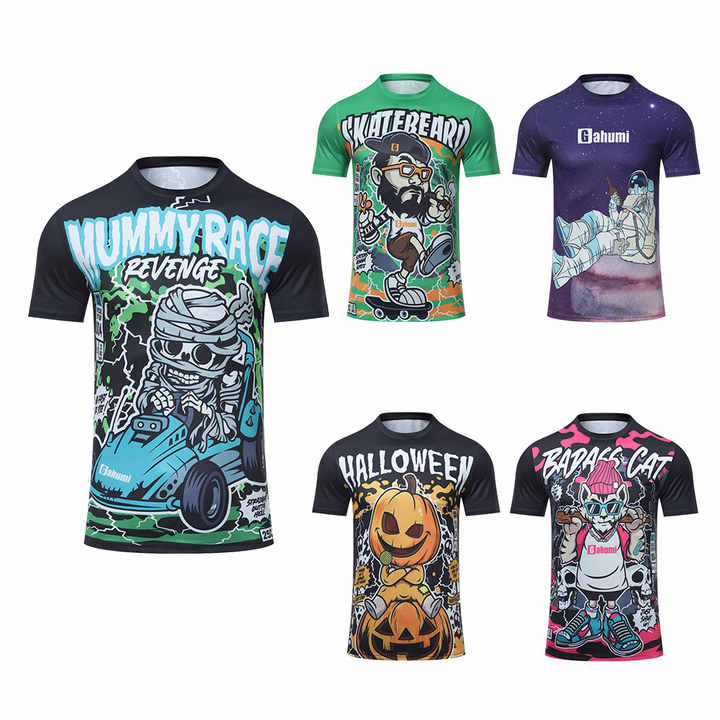Gahumi Custom Anime Fashion T-Shirts – High-Quality Full Sublimation Printing