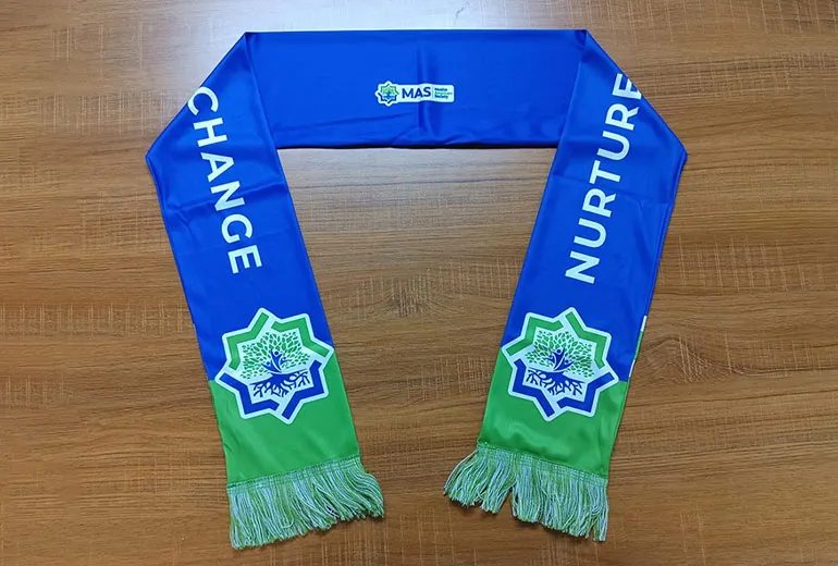 Custom Scarf Project: 100 Polyester Scarves for Aysha Abdallah