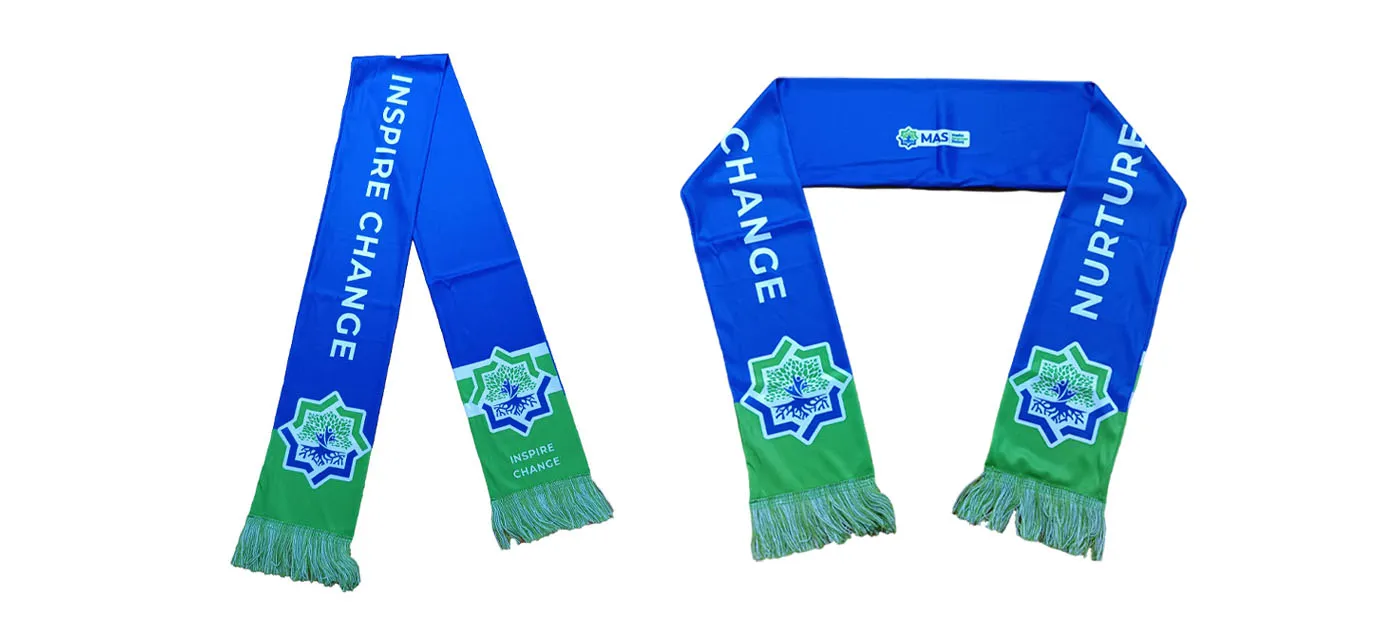 Custom Scarf Project: 100 Polyester Scarves for Aysha Abdallah