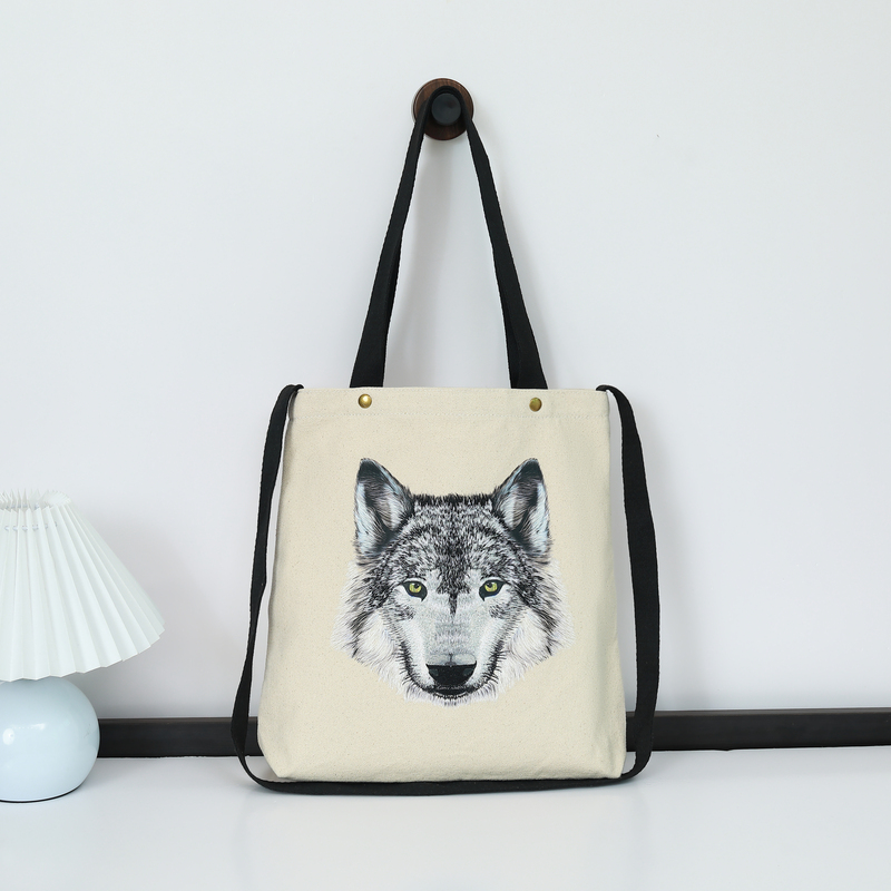Gahumi Wholesale New Custom Wolf’s Head Tote Bag