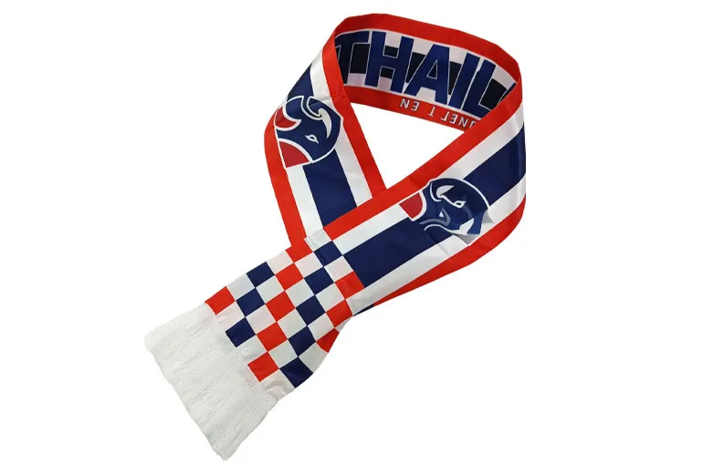 Gahumi: Custom Thai Football Fan Scarves Manufacturing | 500 pcs Order Delivered