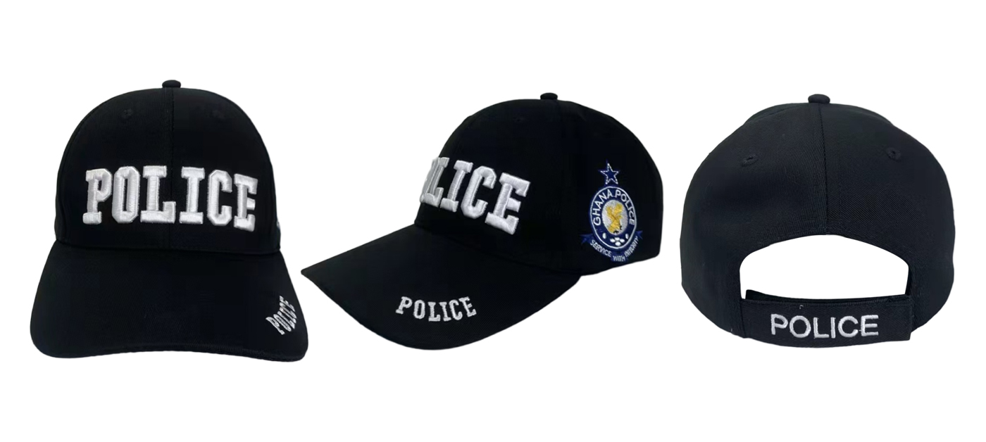 Ghana Police Apparel: Quality Custom T-shirts and Caps Delivered On Time