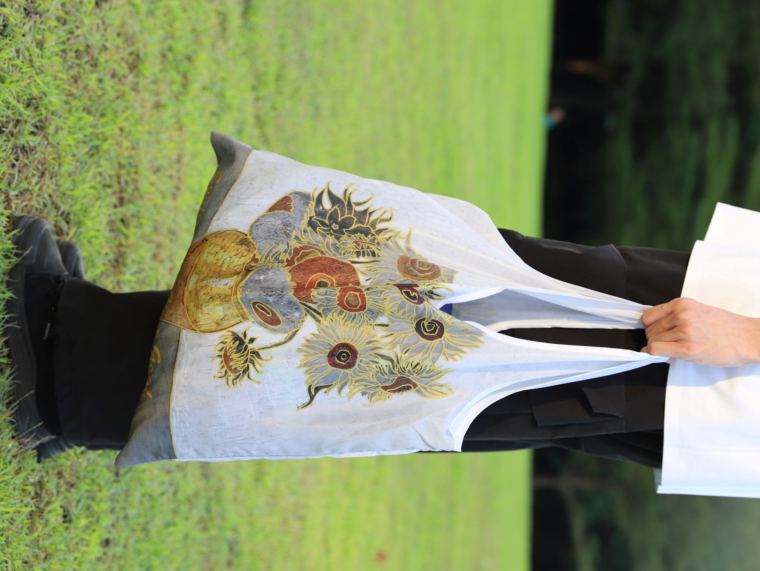 Van Gogh Series Printed Logo Canvas Bag