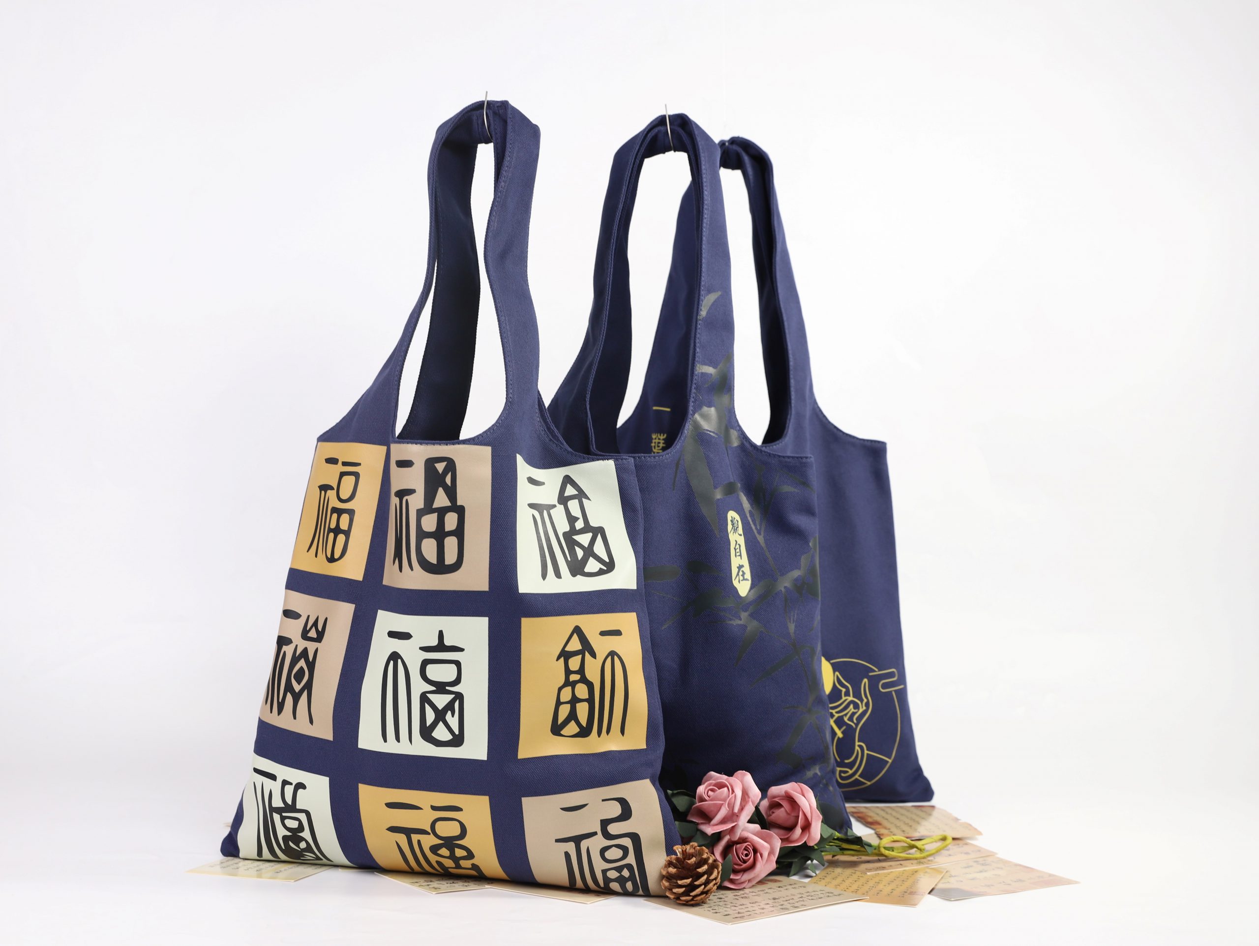 Low MOQ Custom Printing Logo Organic Canvas Bag for Life