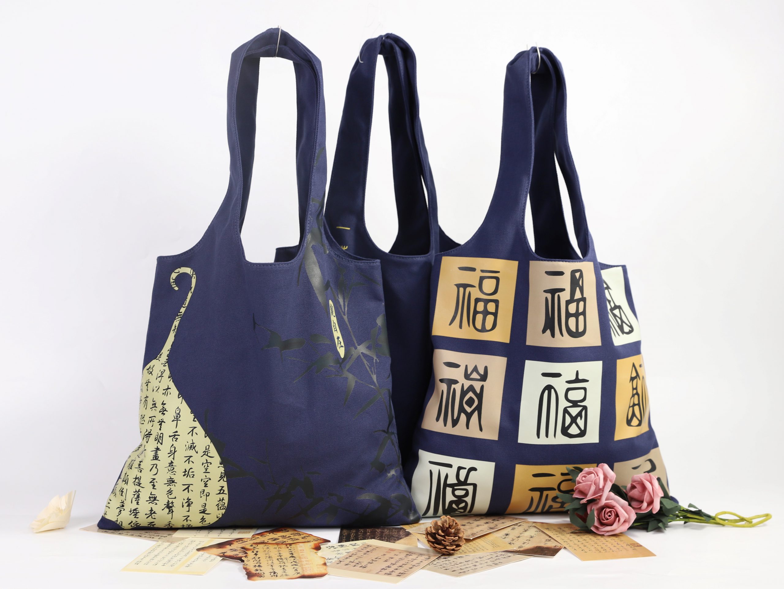 Low MOQ Custom Printing Logo Organic Canvas Bag for Life