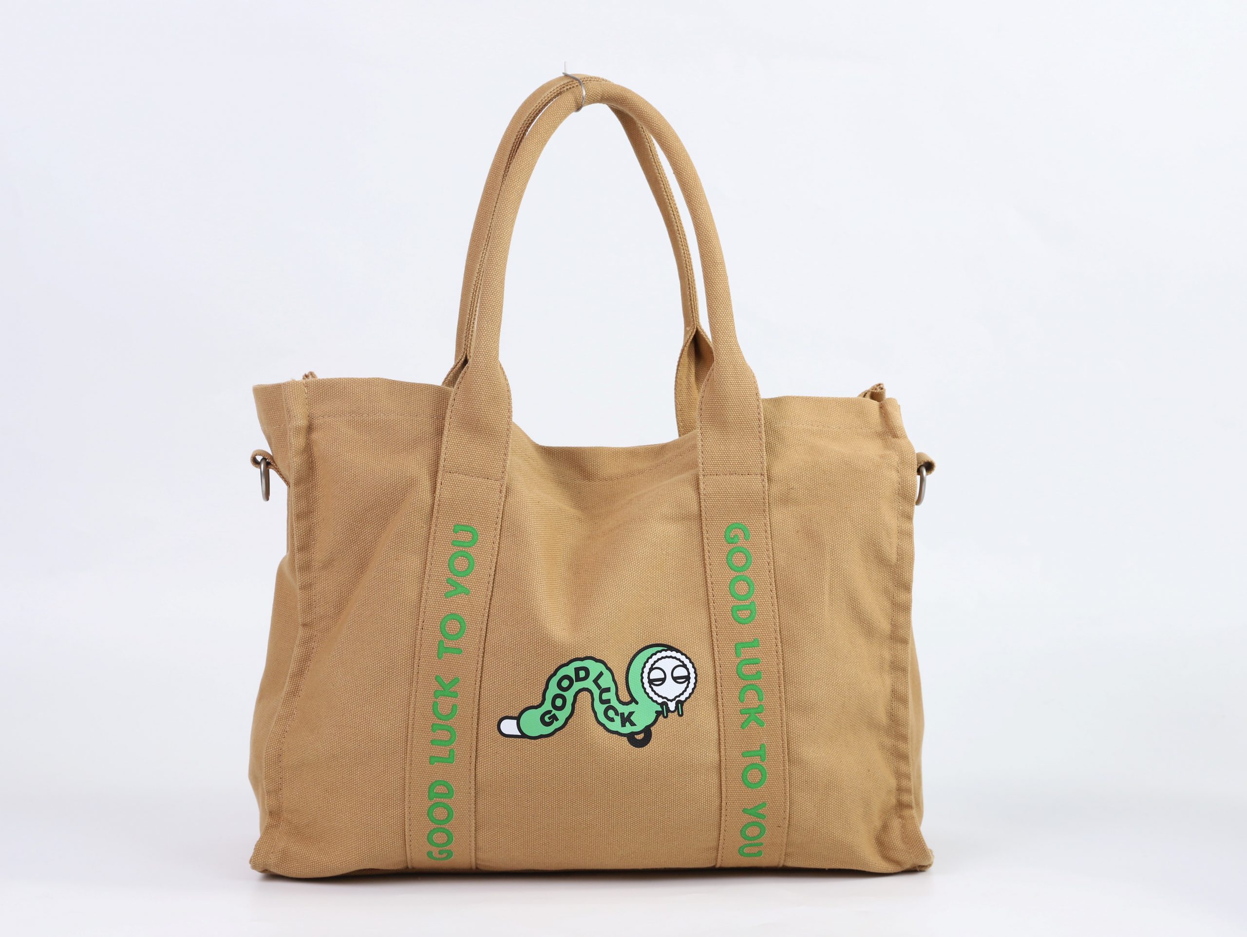 Gahumi Eco-Friendly Custom Printing Cotton Canvas Tote Bag with Button