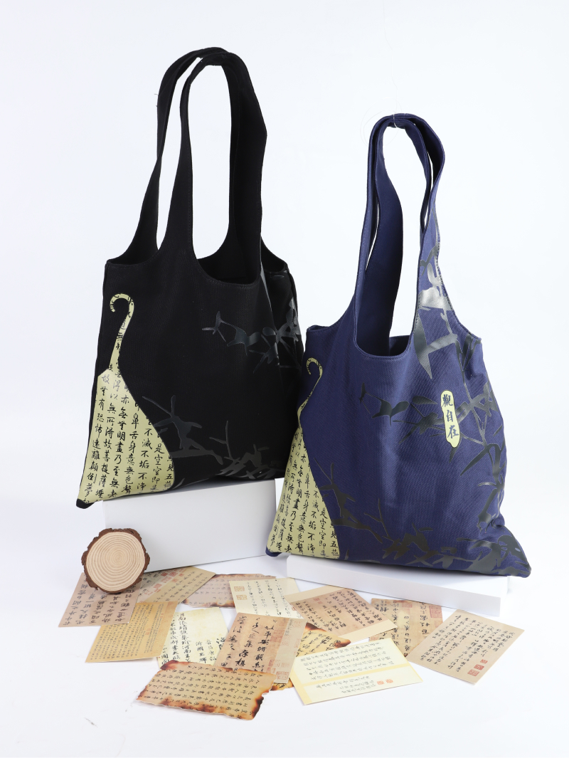 16OZ Polyester-Cotton Blend Sideless Bottomless Canvas Bag