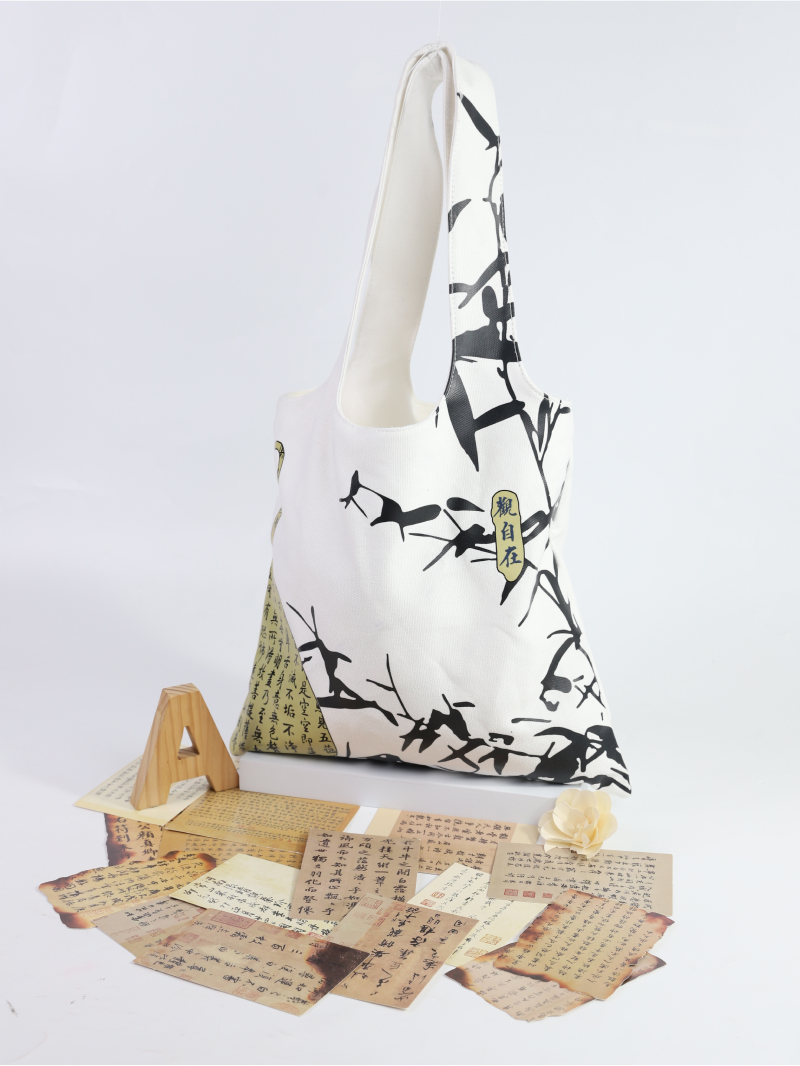 16OZ Polyester-Cotton Blend Sideless Bottomless Canvas Bag