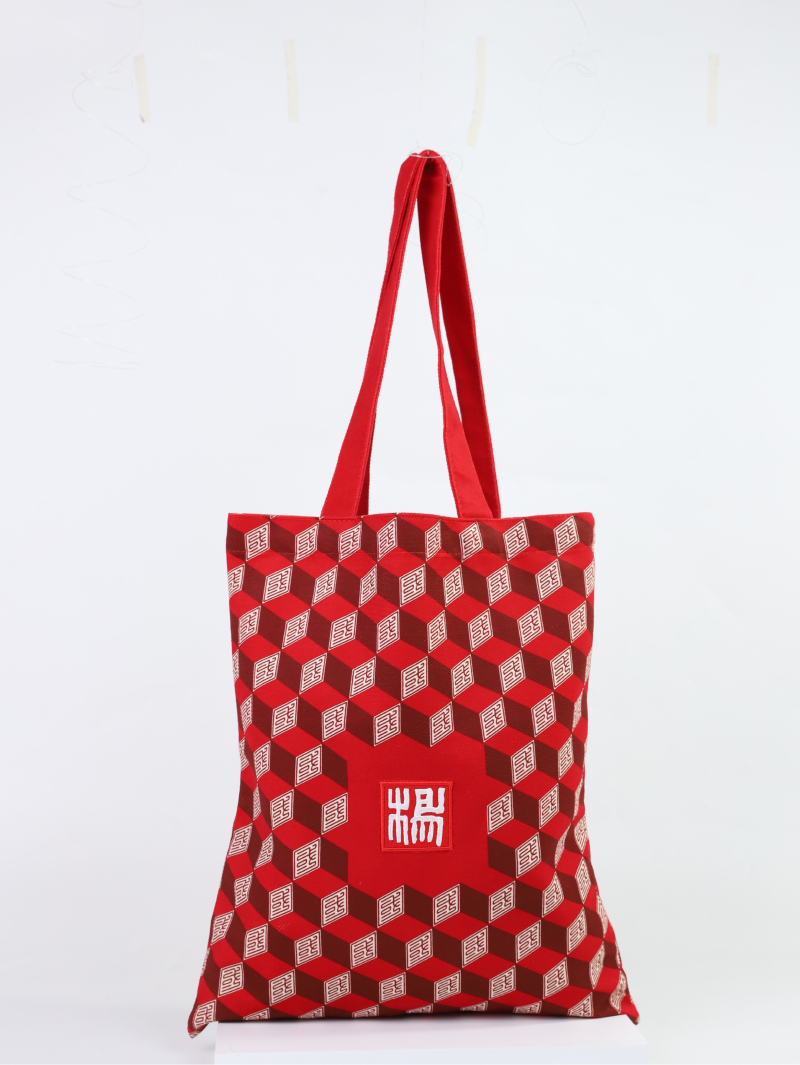 Thermal Sublimation Corn Kernel Textured Fabric Sideless Bottomless Canvas Bag 1
