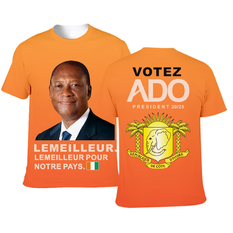 Ivory Coast Election Shirt 3D Full Printing