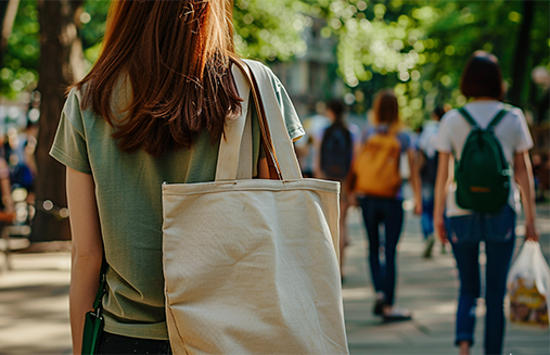 Promoting Canvas Bags on Campus: An Eco-Friendly Choice