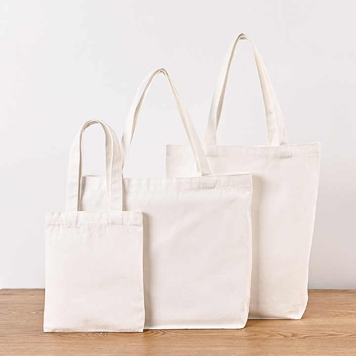 Hot Blank Cotton Canvas Bags Custom Logo Advertising Single Shoulder Bag