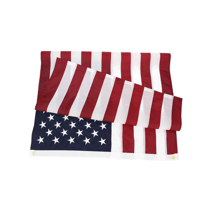 The American flag; American hat