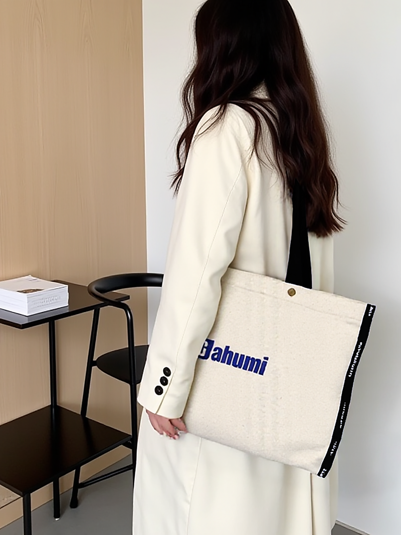 Gahumi Hot Sale Canvas Bag With Letters Custom Top Quality New Design Grocery Tote Bags With Custom Printed Logo