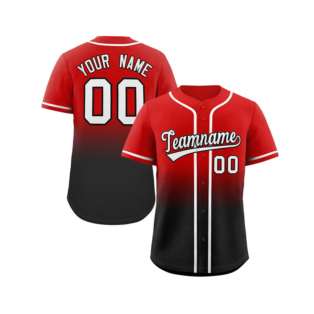Gradient color baseball uniform-05