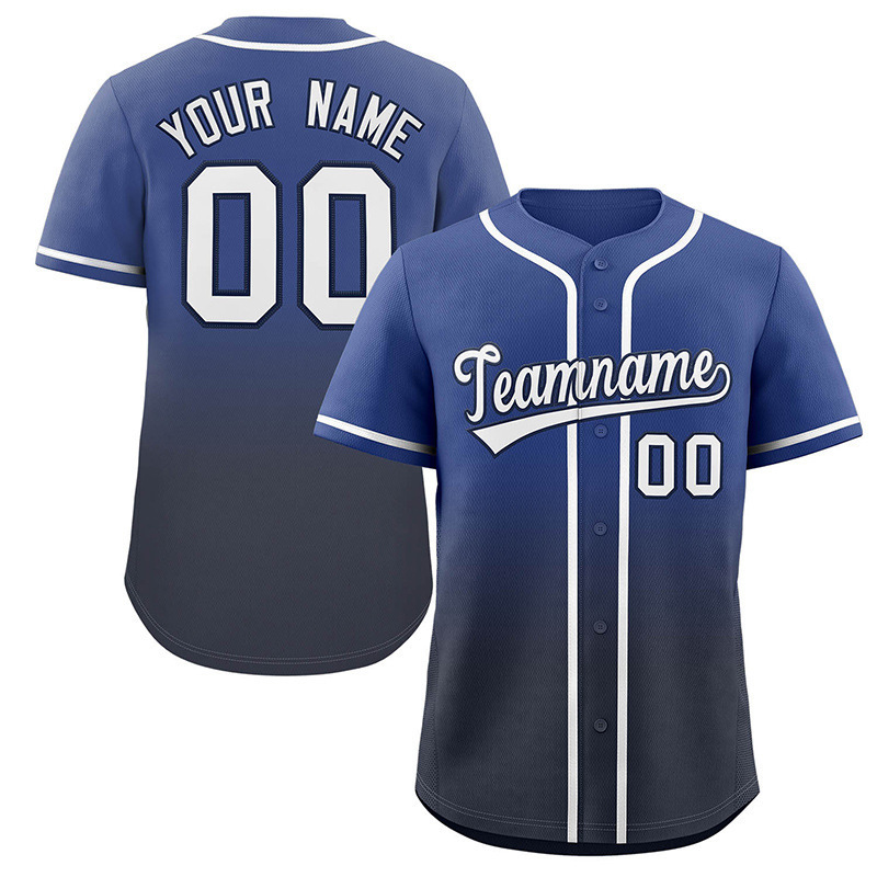 Gradient color baseball uniform-06