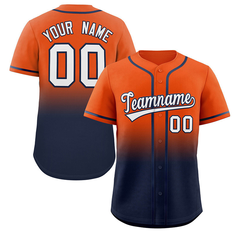 Gradient color baseball uniform-07