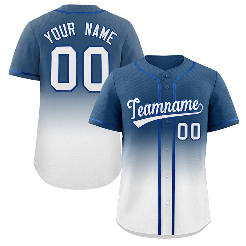 Gradient color baseball uniform-10