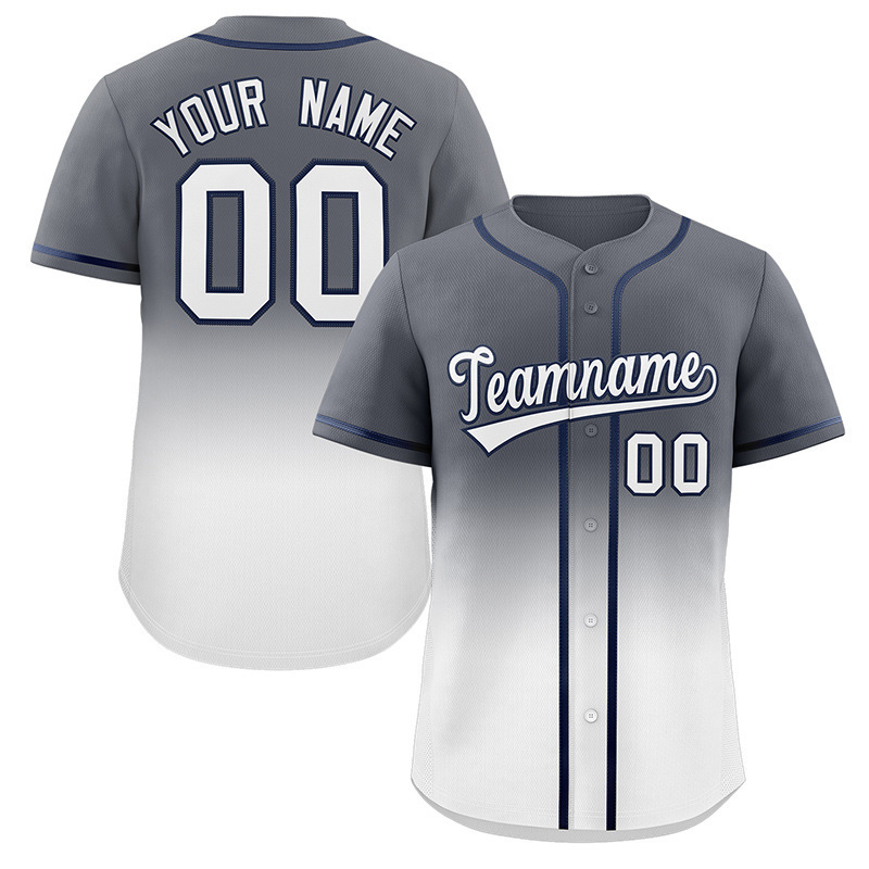 Gradient color baseball uniform-11