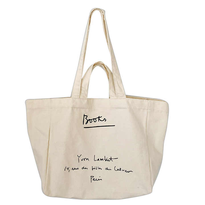Large-capacity Letter Printed Canvas Bag Custom Printed Logo Tote Bag