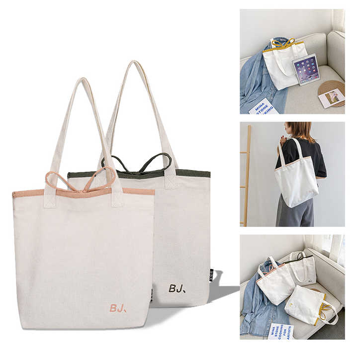 Factory Wholesale Custom Reusable Tote Plain Canvas Bag For Shopping