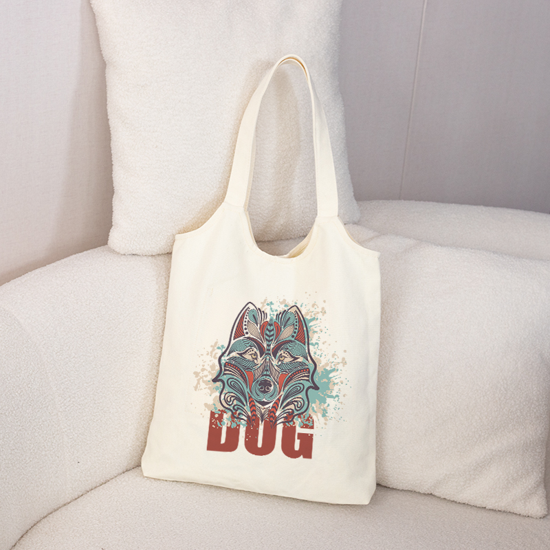 Factory hot sales Blank Panel Vest Cotton Canvas Bag Zodiac Tote Shopping Bag
