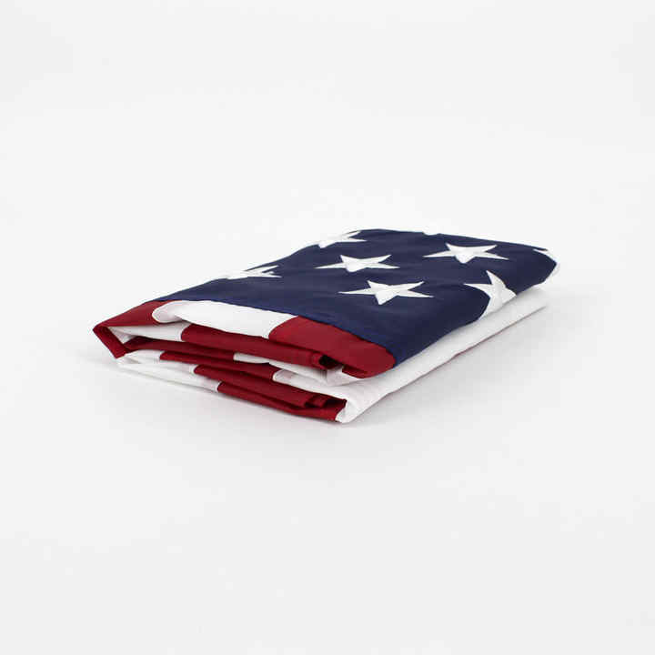 The American flag; American hat