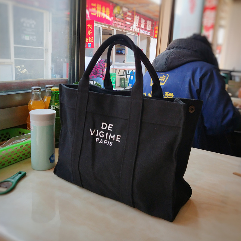 Factory Best-selling Custom Printed Logo Cotton Canvas Bag Fashion Daily Tote Bag for Women