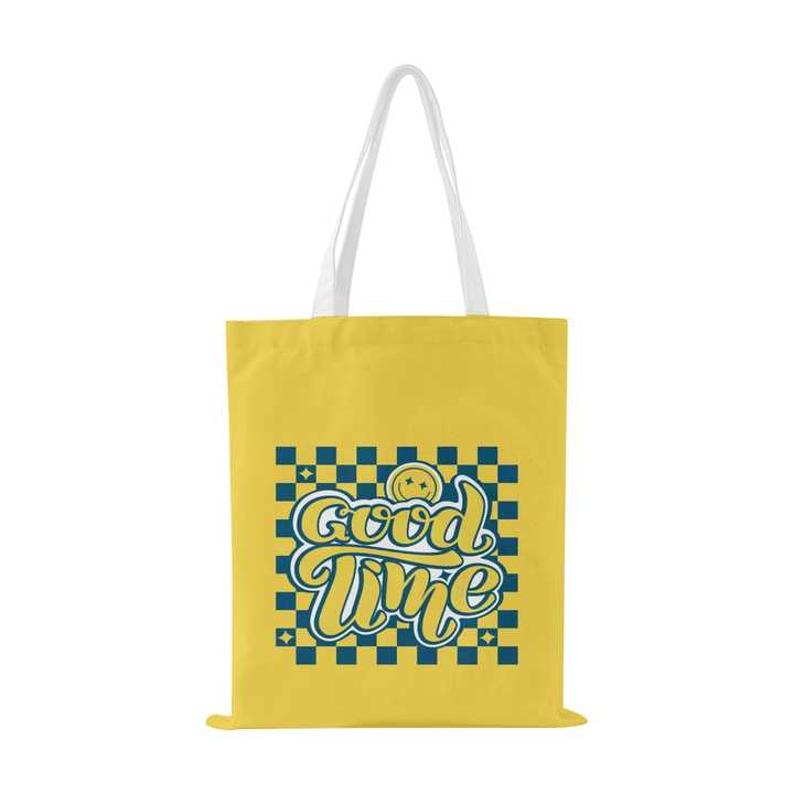 Fashion Personality Color Printed Handbag Custom Logo Cotton Canvas Bag, Suitable For Shopping