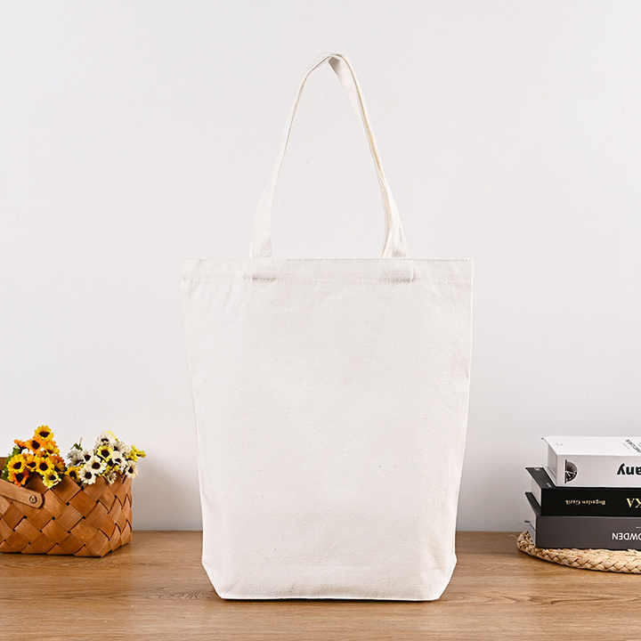 Hot Blank Cotton Canvas Bags Custom Logo Advertising Single Shoulder Bag