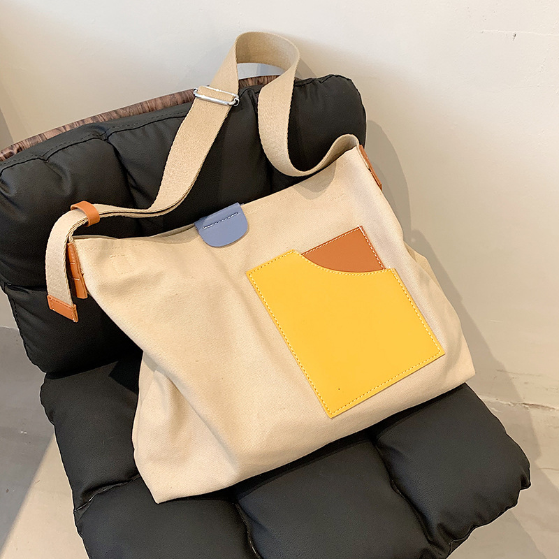 Fashionable Custom Canvas Tote Bags With Logo,pocket And Zipper