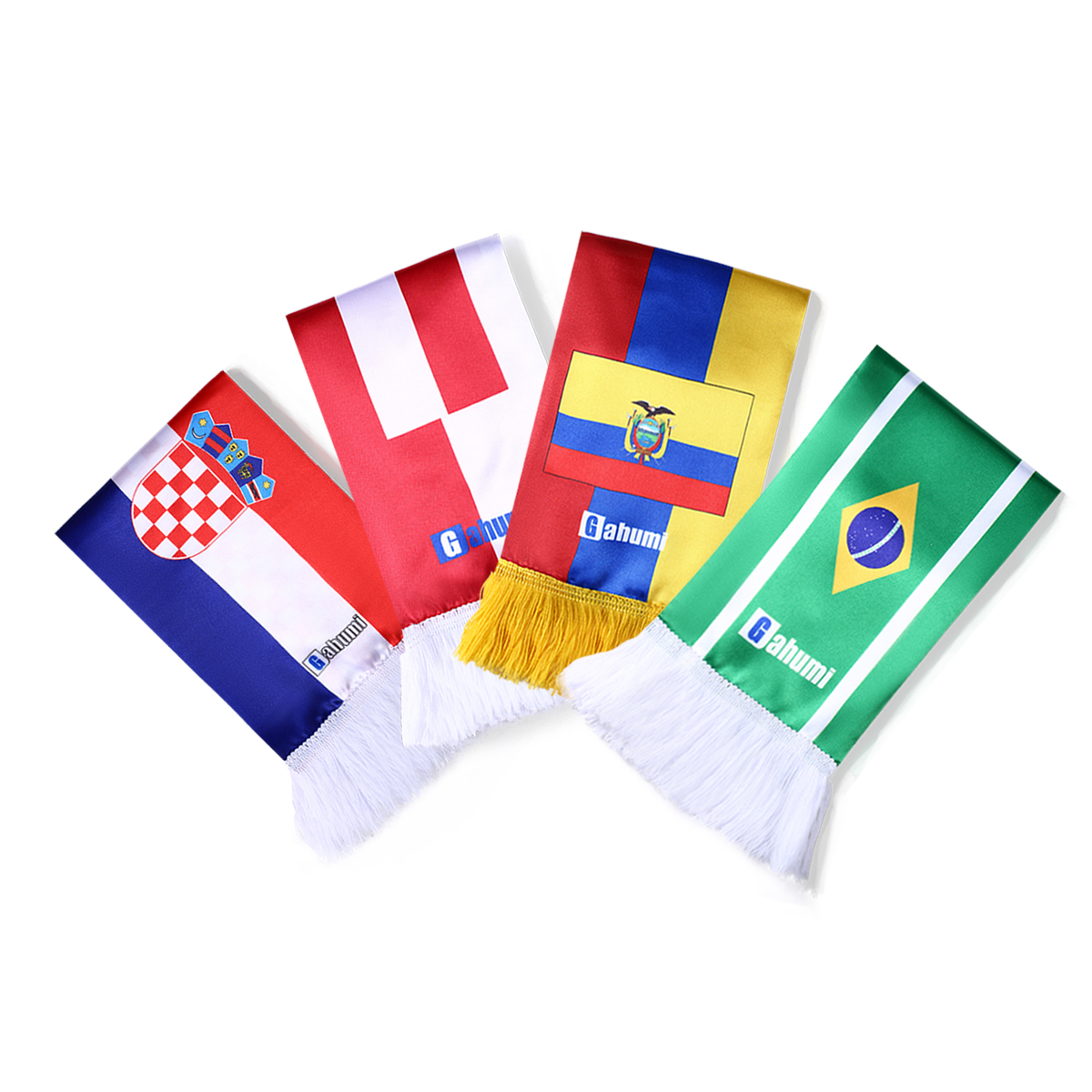 Gahumi Canada World Cup Home Game Scarf – Maple Leaf Embroidered Soft Cotton Supporter Scarf