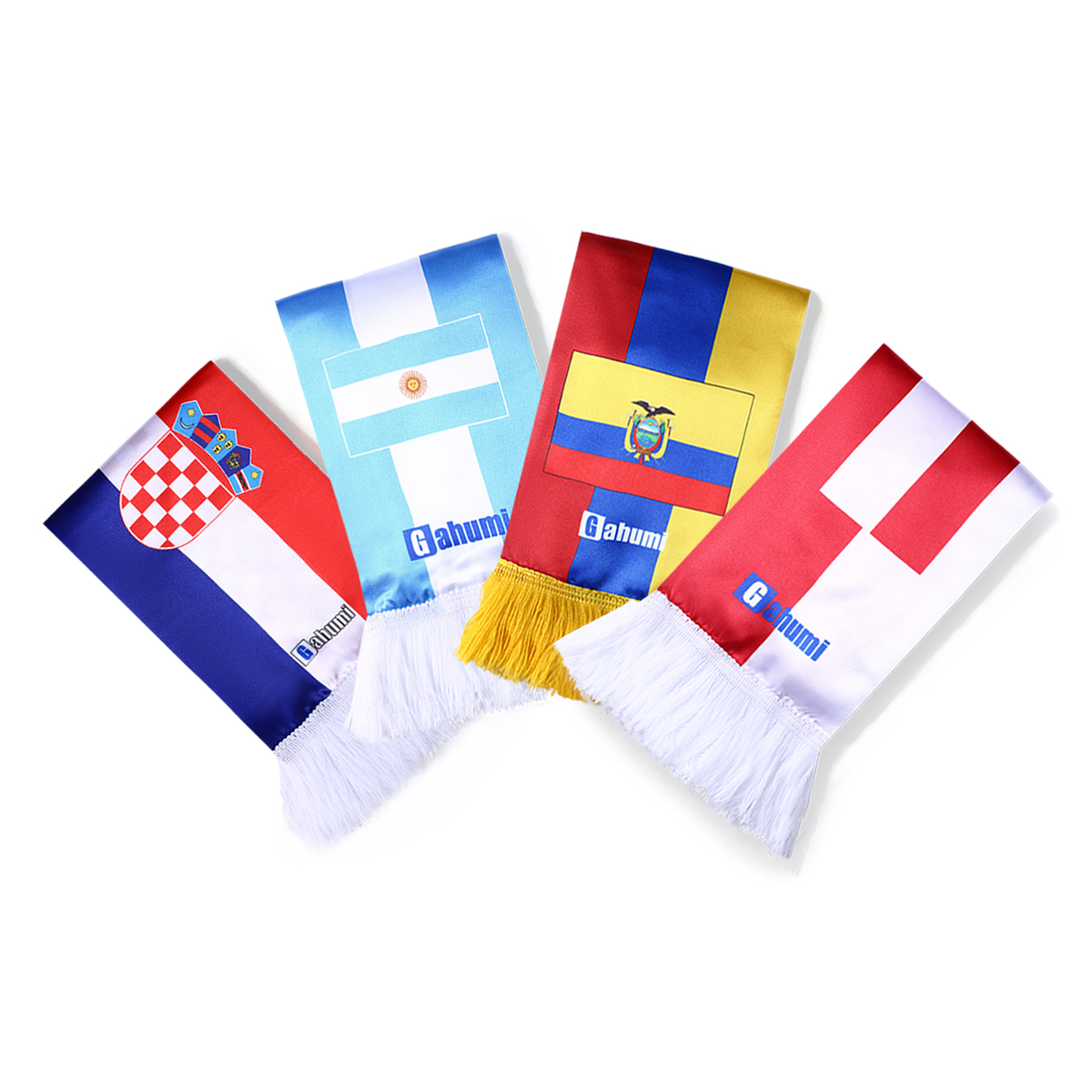 Gahumi Canada World Cup Home Game Scarf – Maple Leaf Embroidered Soft Cotton Supporter Scarf