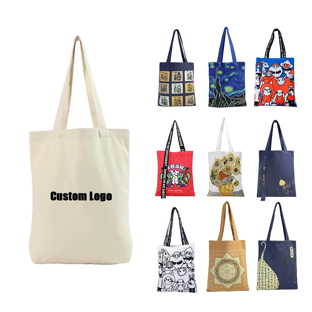 Custom Canvas Tote Bags with Printed &Embroidered Logo