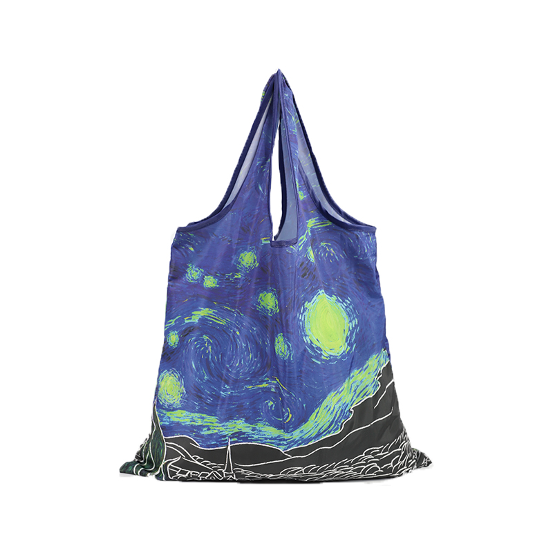 Van Gogh Printed Logo Custom Wholesale Shopping Bag