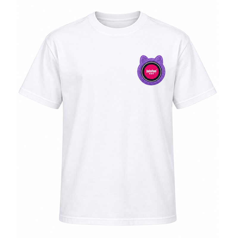 300GSM Heavyweight Cotton Custom Tshirt with LED Badge